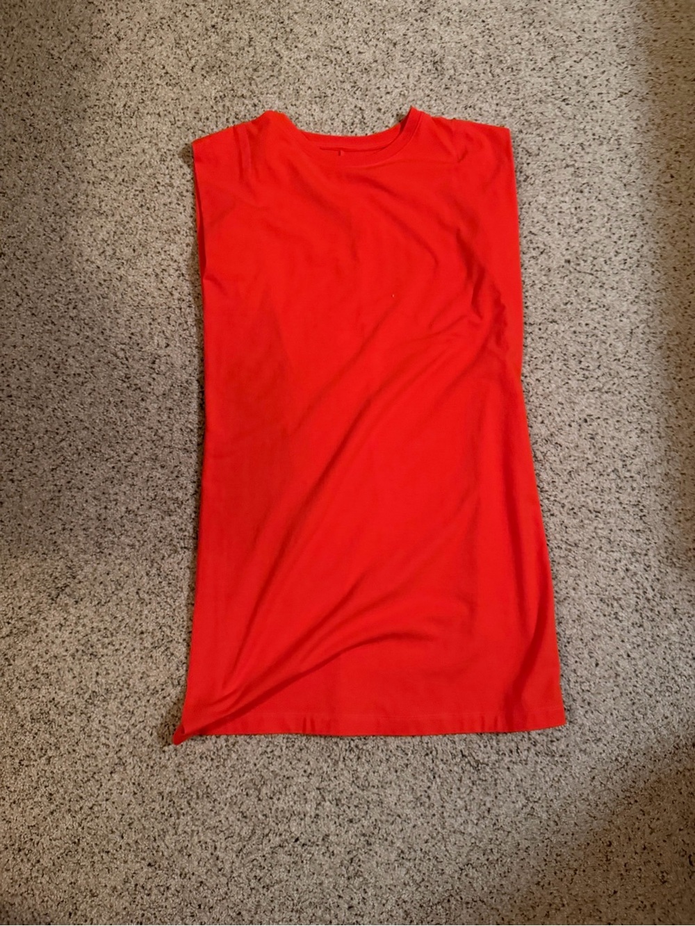 Orange Sleeveless Women's Dress